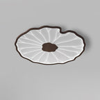 Flush Mount Ceiling Light Leaf Shaped LED Wood Fixture - Image 7