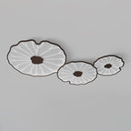 Flush Mount Ceiling Light Leaf Shaped LED Wood Fixture - Image 19