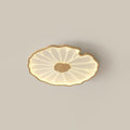 Flush Mount Ceiling Light Leaf Shaped LED Wood Fixture