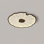 Flush Mount Ceiling Light Leaf Shaped LED Wood Fixture - Image 6