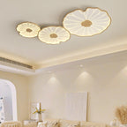 Flush Mount Ceiling Light Leaf Shaped LED Wood Fixture - Image 11