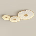 Flush Mount Ceiling Light Leaf Shaped LED Wood Fixture - Image 9