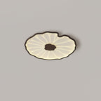 Flush Mount Ceiling Light Leaf Shaped LED Wood Fixture - Image 2