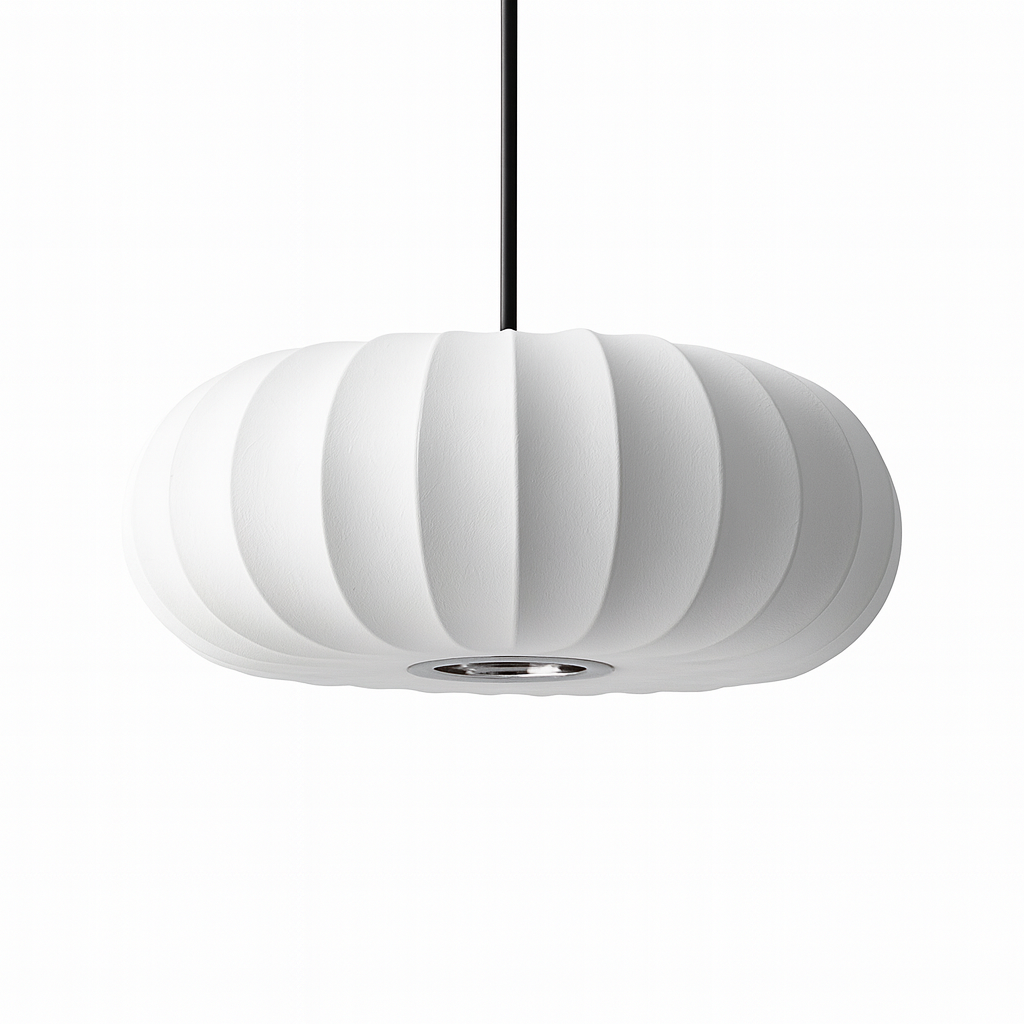LumaSilk: Pendelleuchte Seidenstoff – Designlampe LED für Wohnzimmer - Image 10