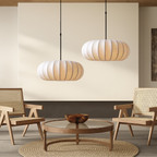 LumaSilk: Pendelleuchte Seidenstoff – Designlampe LED für Wohnzimmer - Image 3