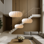 LumaSilk: Pendelleuchte Seidenstoff – Designlampe LED für Wohnzimmer - Image 4