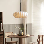 LumaSilk: Pendelleuchte Seidenstoff – Designlampe LED für Wohnzimmer - Image 8