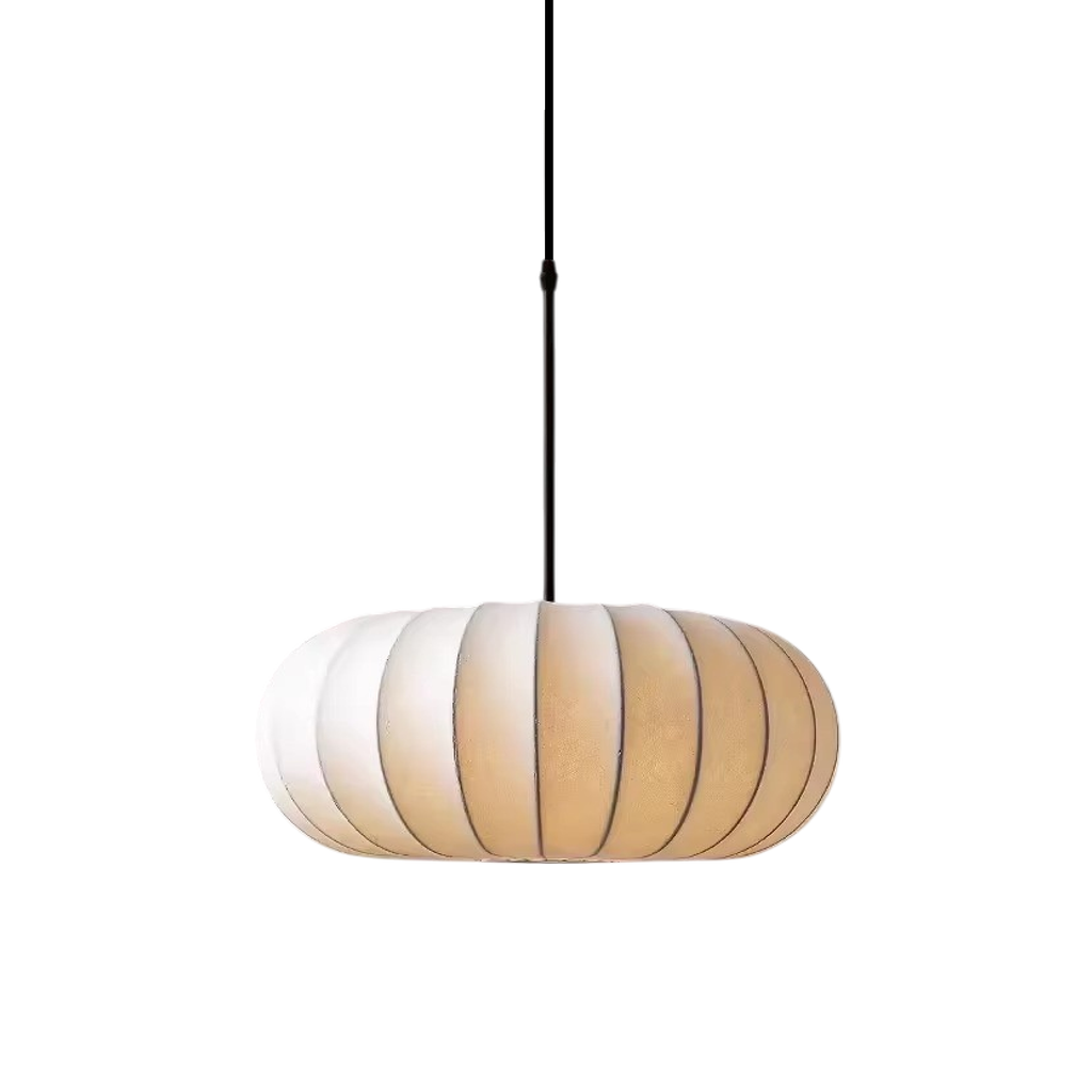 LumaSilk: Pendelleuchte Seidenstoff – Designlampe LED für Wohnzimmer - Image 9