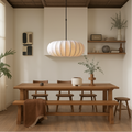 LumaSilk: Pendelleuchte Seidenstoff – Designlampe LED für Wohnzimmer