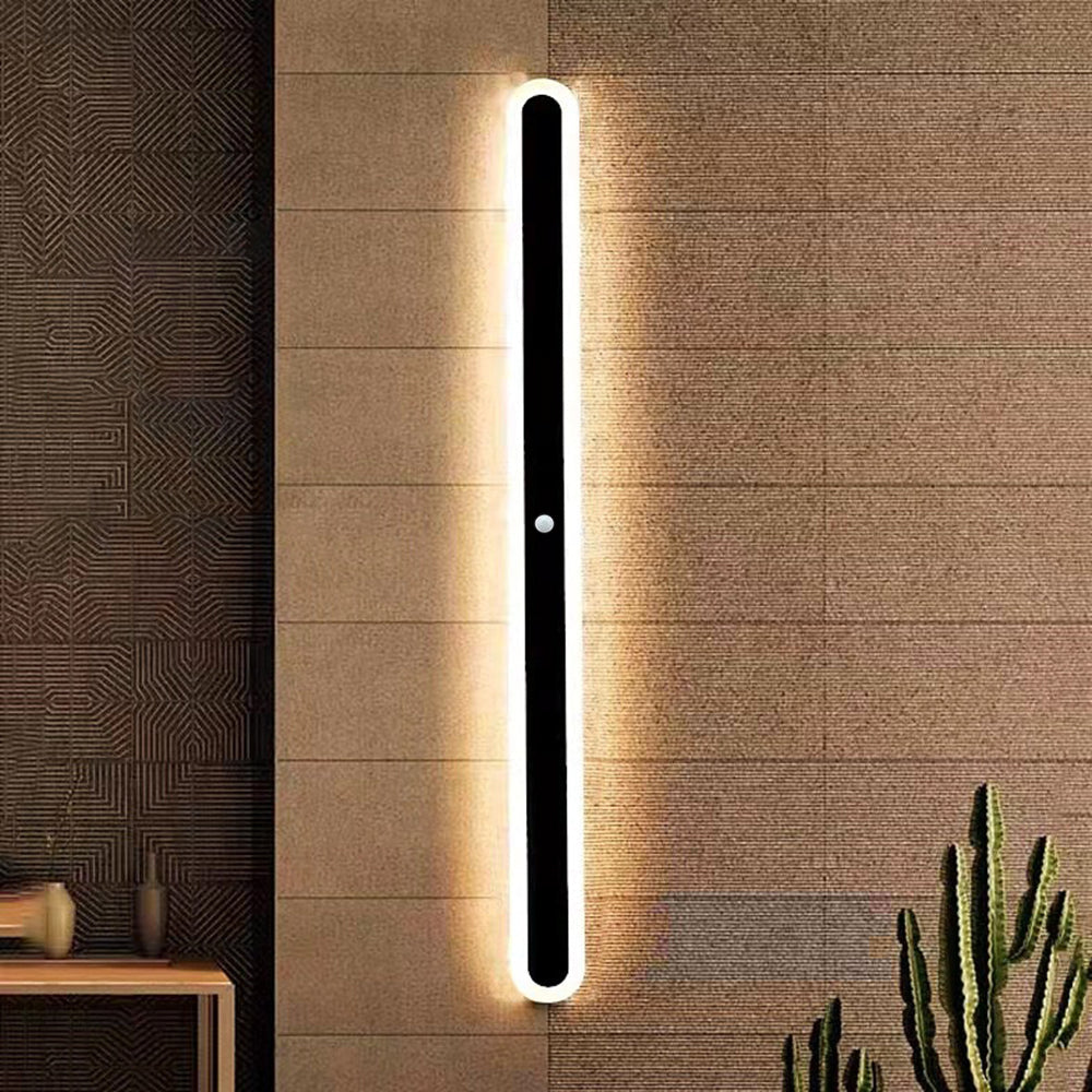LumiAero: Lineare LED Außenwandleuchte Dimmbar Metall Acryl Schwarz – für Terrasse & Flurbeleuchtung - Image 12
