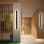 LumiAero: Lineare LED Außenwandleuchte Dimmbar Metall Acryl Schwarz – für Terrasse & Flurbeleuchtung - Image 3