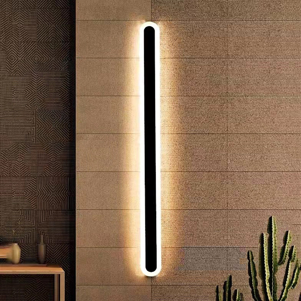LumiAero: Lineare LED Außenwandleuchte Dimmbar Metall Acryl Schwarz – für Terrasse & Flurbeleuchtung - Image 6