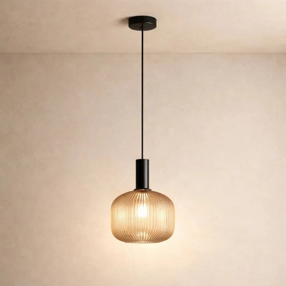 Chromeaura – Retro Glass Wave Pendant Light - Image 7