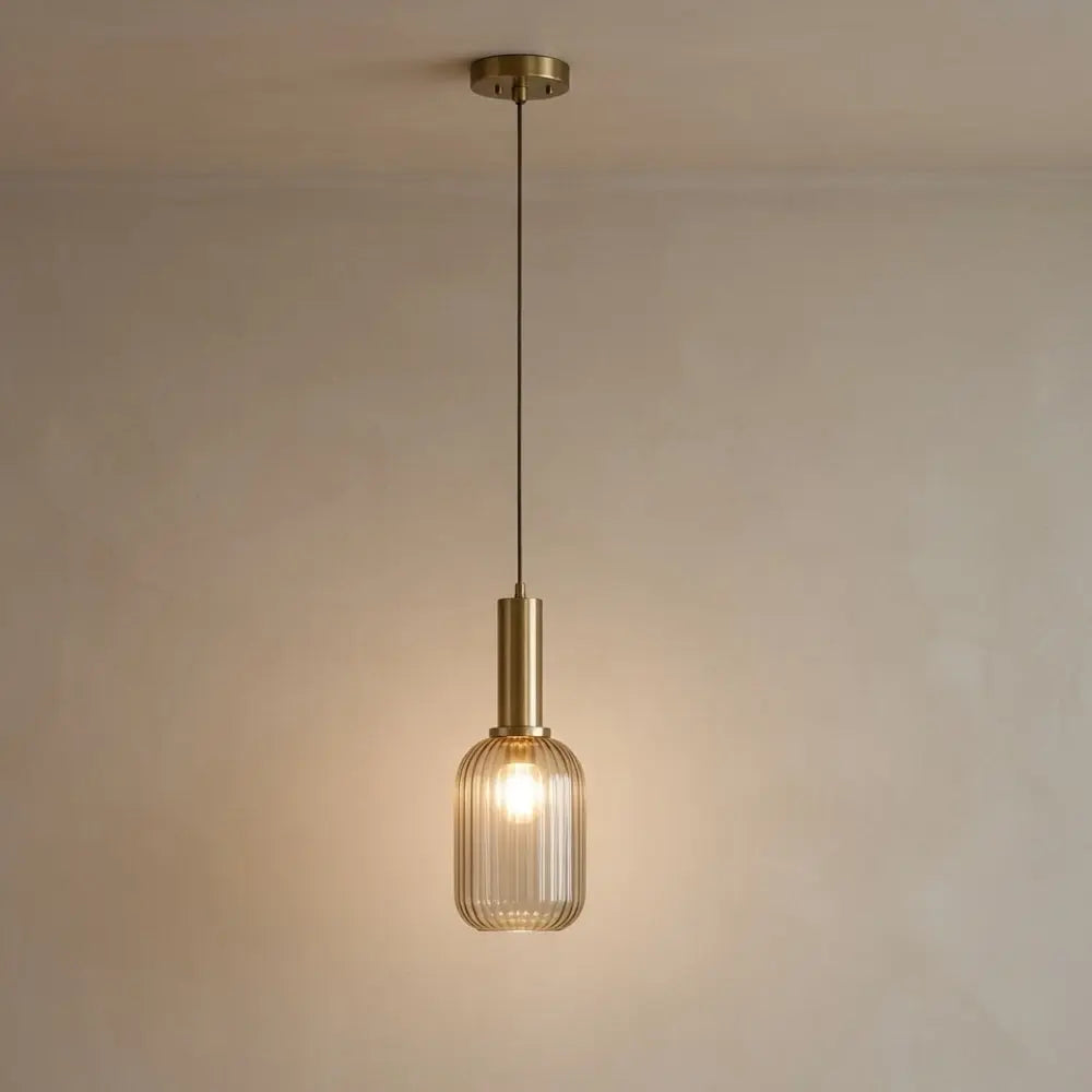 Chromeaura – Retro Glass Wave Pendant Light - Image 2