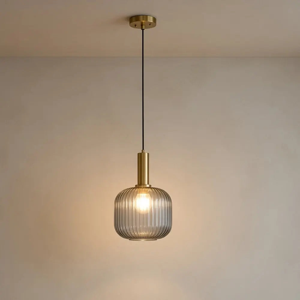 Chromeaura – Retro Glass Wave Pendant Light - Image 12