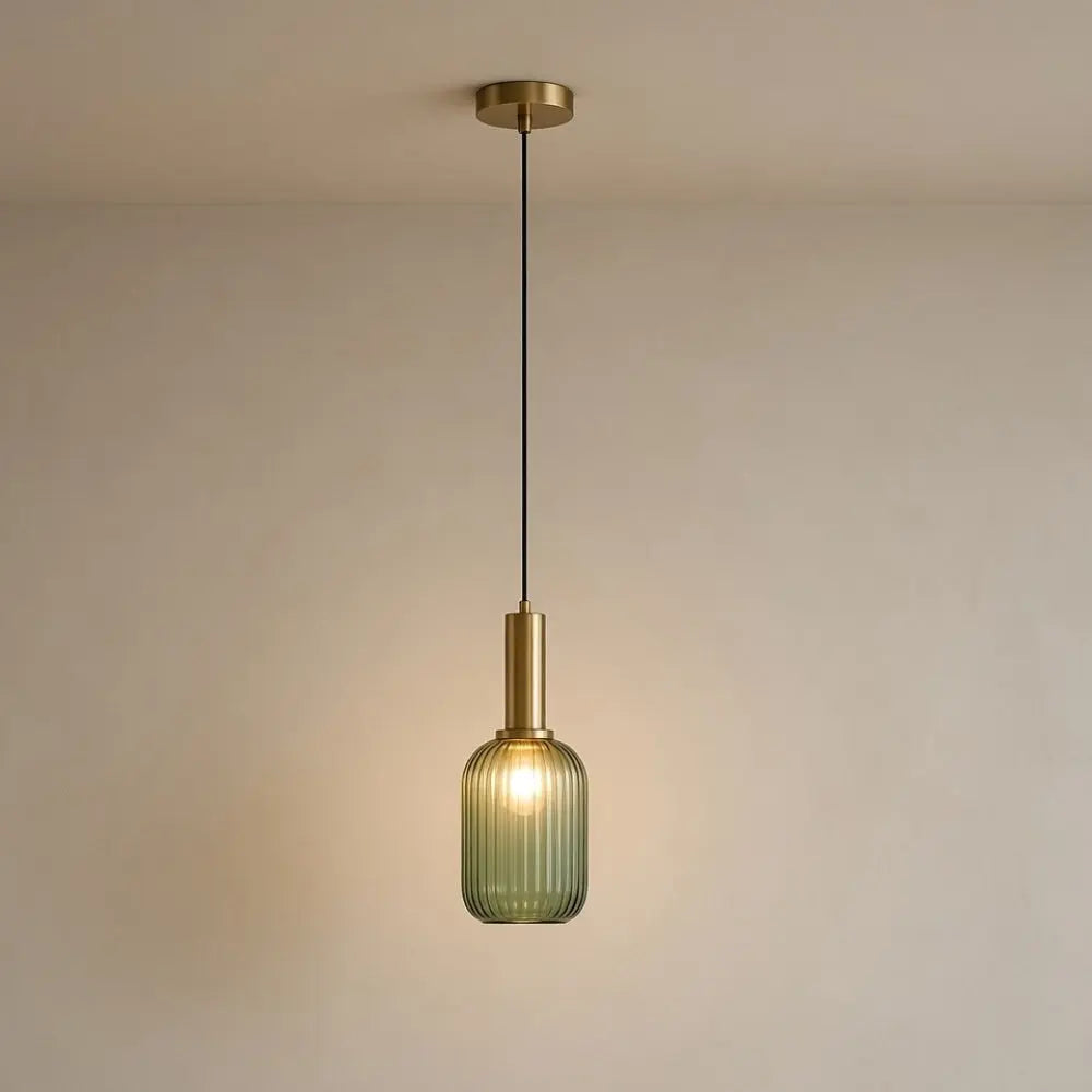 Chromeaura – Retro Glass Wave Pendant Light - Image 4