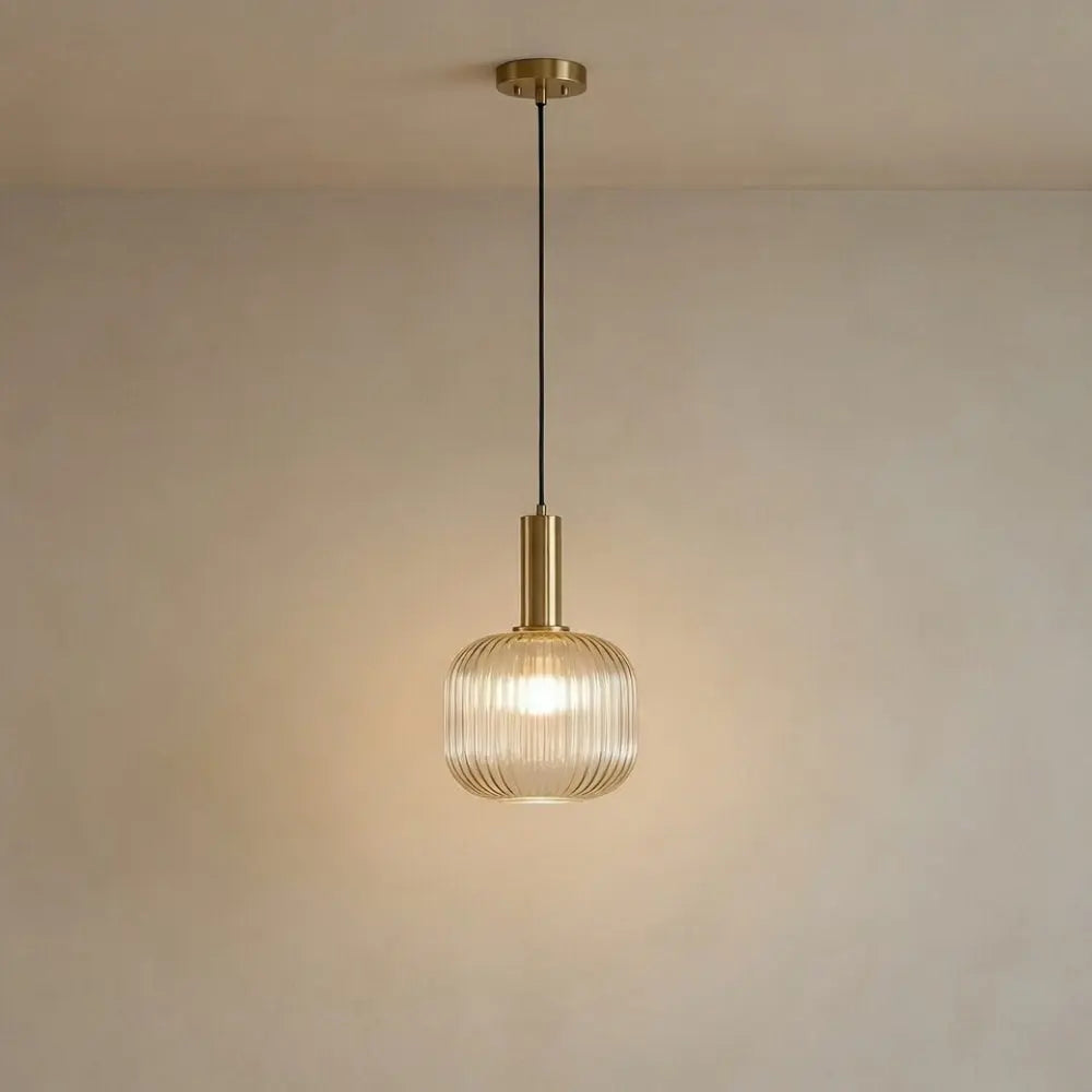 Chromeaura – Retro Glass Wave Pendant Light - Image 8