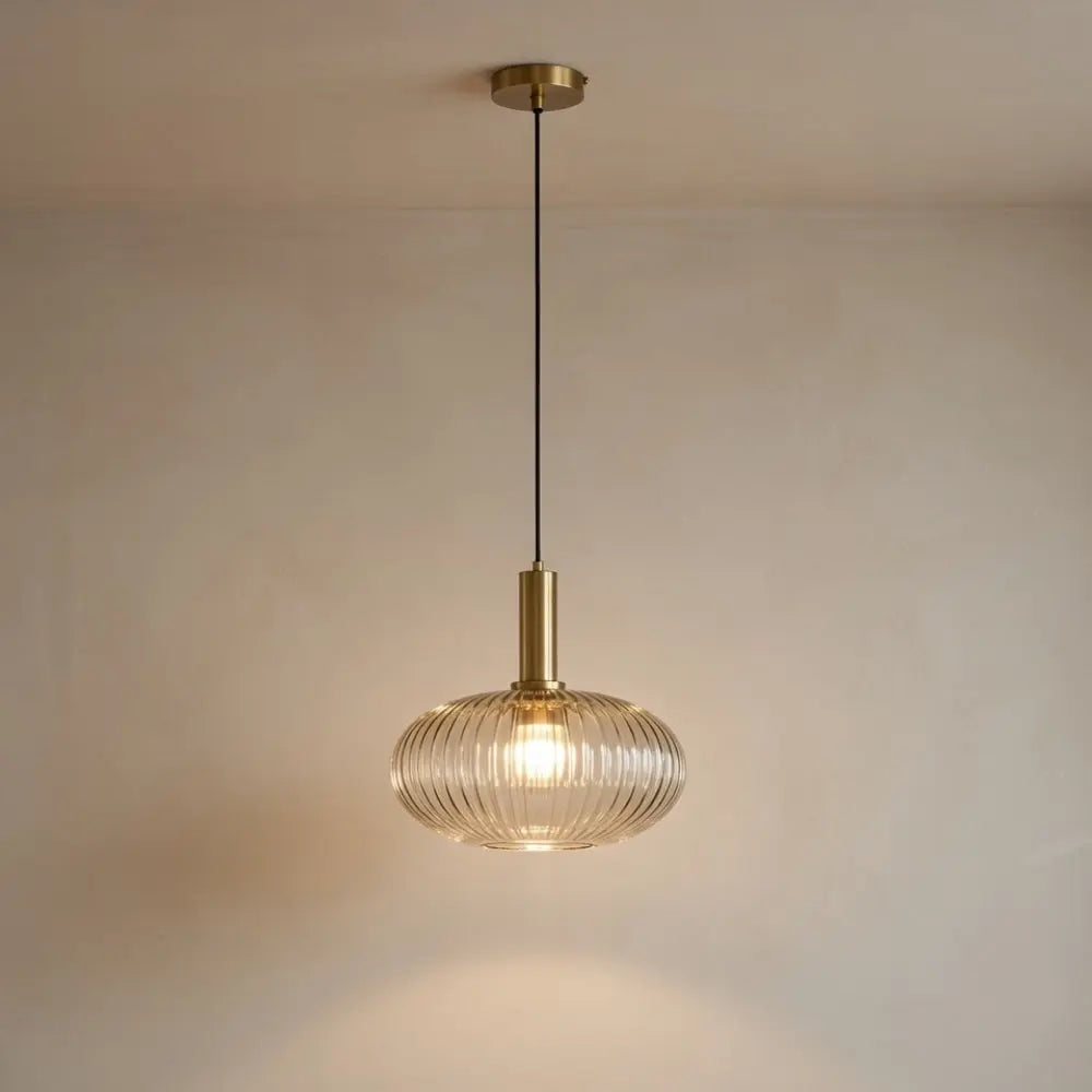 Chromeaura – Retro Glass Wave Pendant Light - Image 14