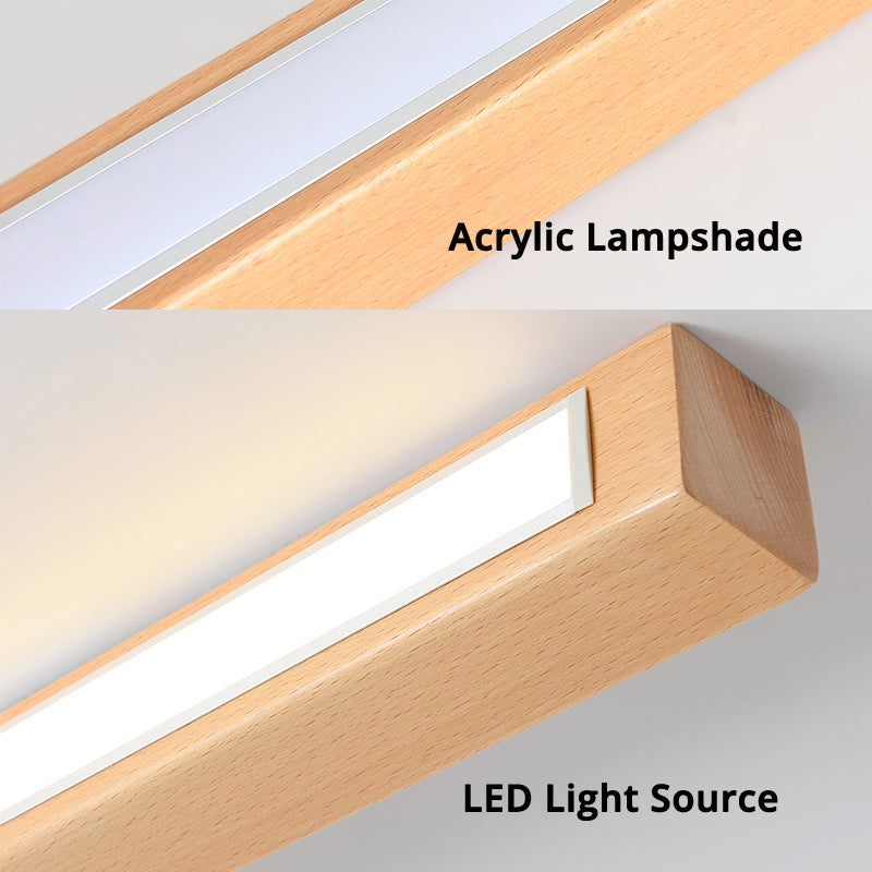 LumoLine: Moderne LED Deckenleuchte Holz – 3-Farbmodi für Schlafzimmer & Wohnzimmer - Image 10