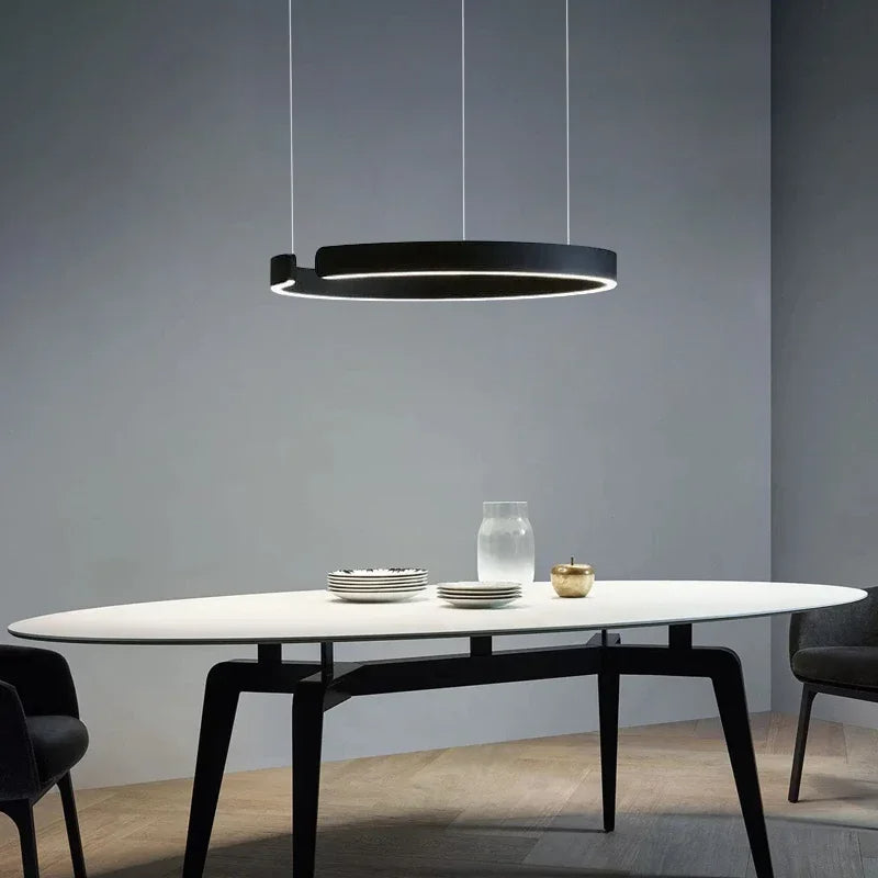 LumoRing: Moderne LED Ring Pendelleuchte – Stilvolle Hängelampe für Esszimmer & Wohnzimmer - Image 6