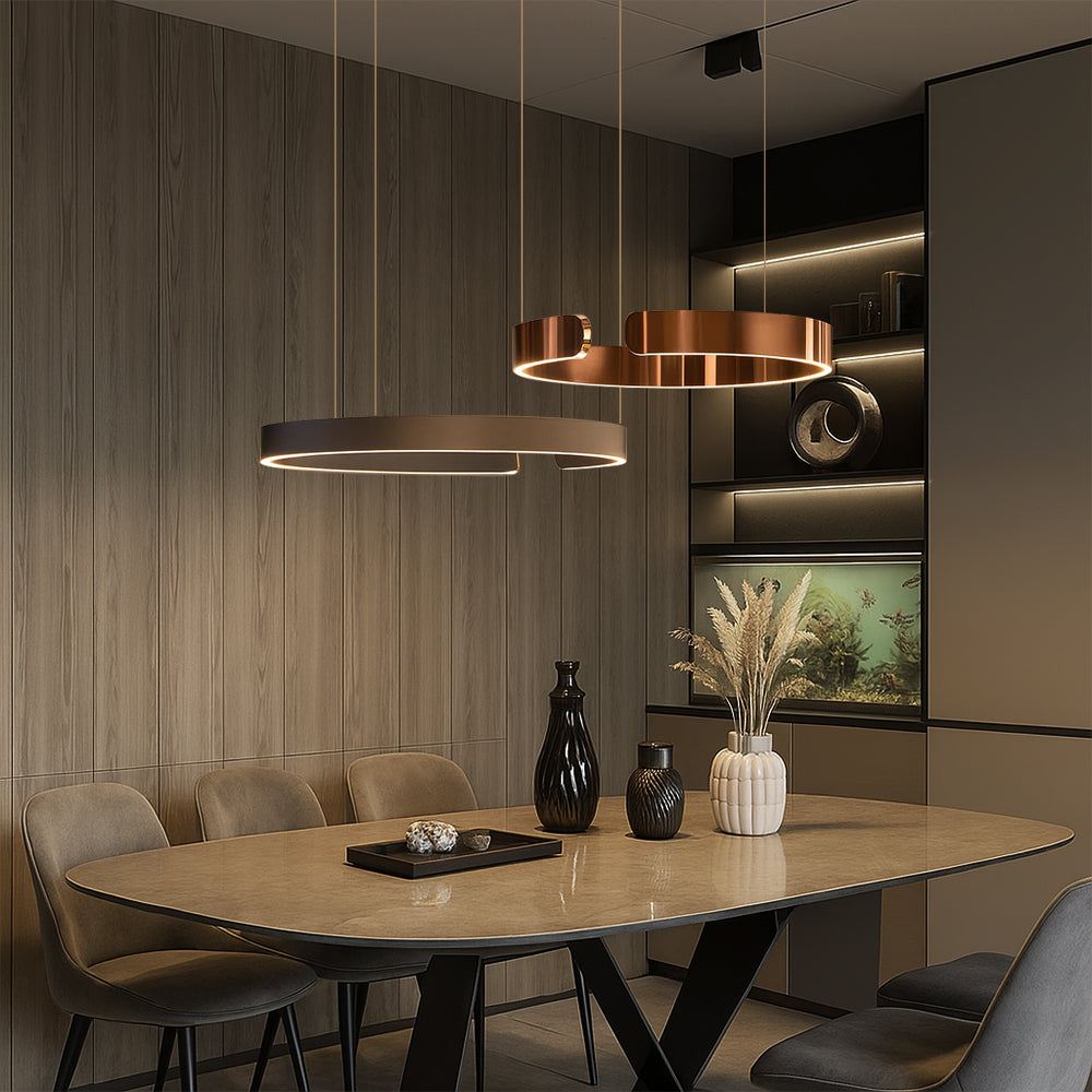 LumoRing: Moderne LED Ring Pendelleuchte – Stilvolle Hängelampe für Esszimmer & Wohnzimmer - Image 7