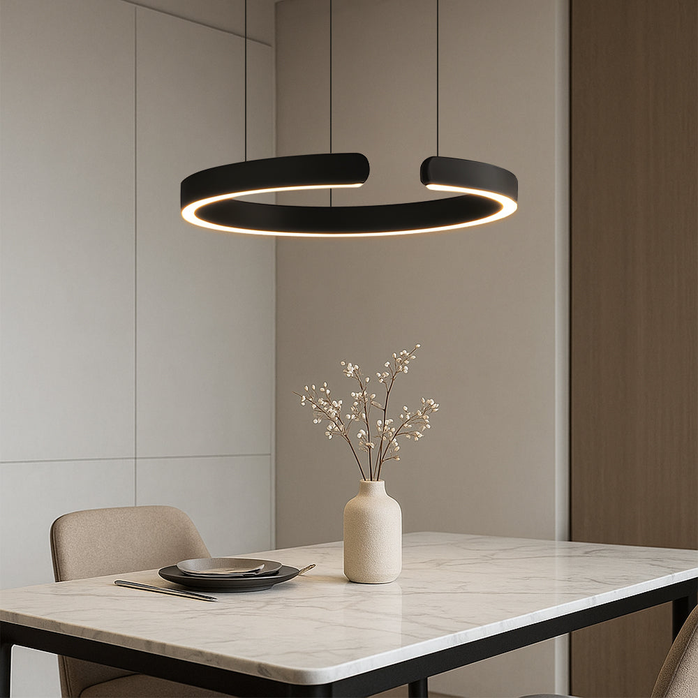 LumoRing: Moderne LED Ring Pendelleuchte – Stilvolle Hängelampe für Esszimmer & Wohnzimmer - Image 8