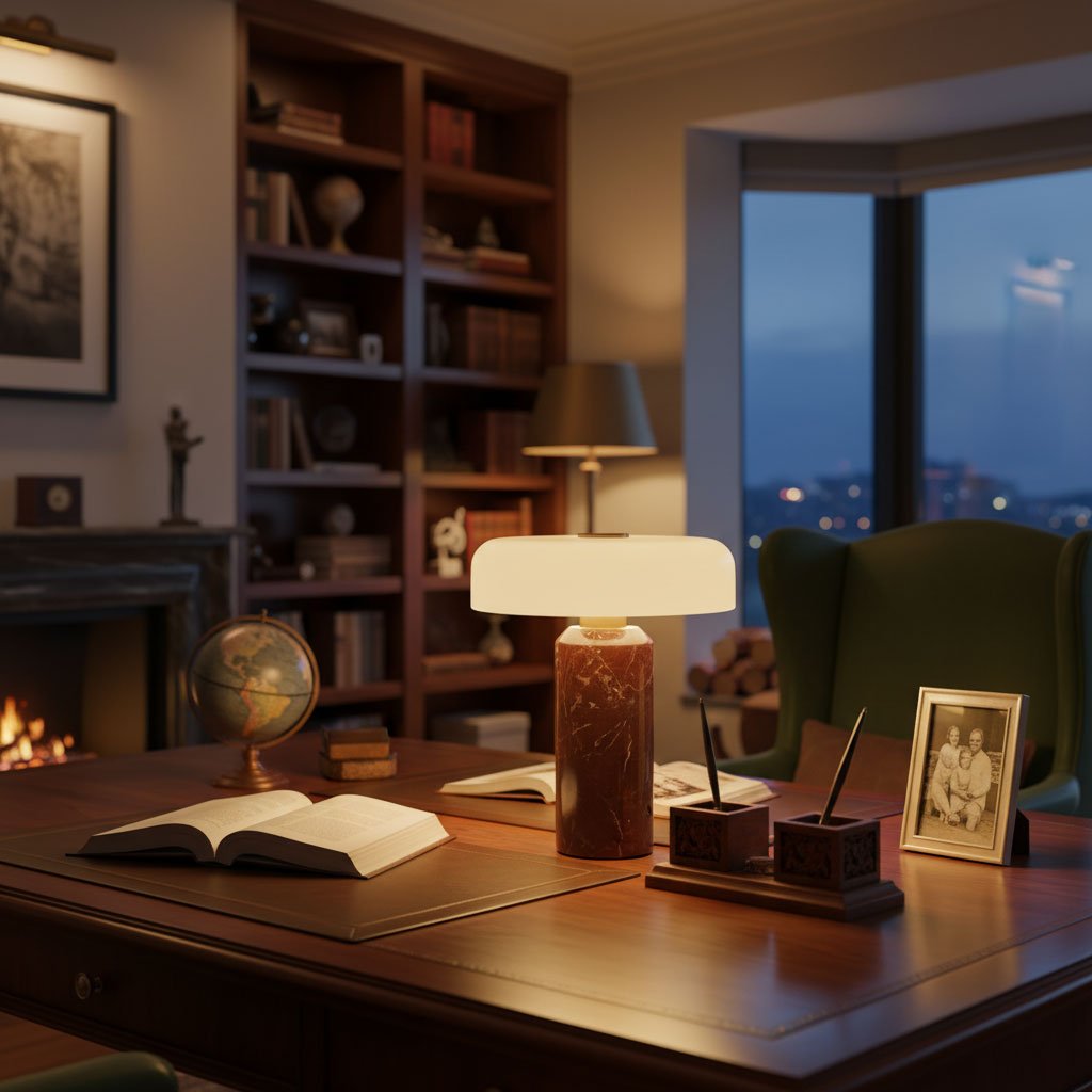 Lunara Marble Table Lamp - Image 10