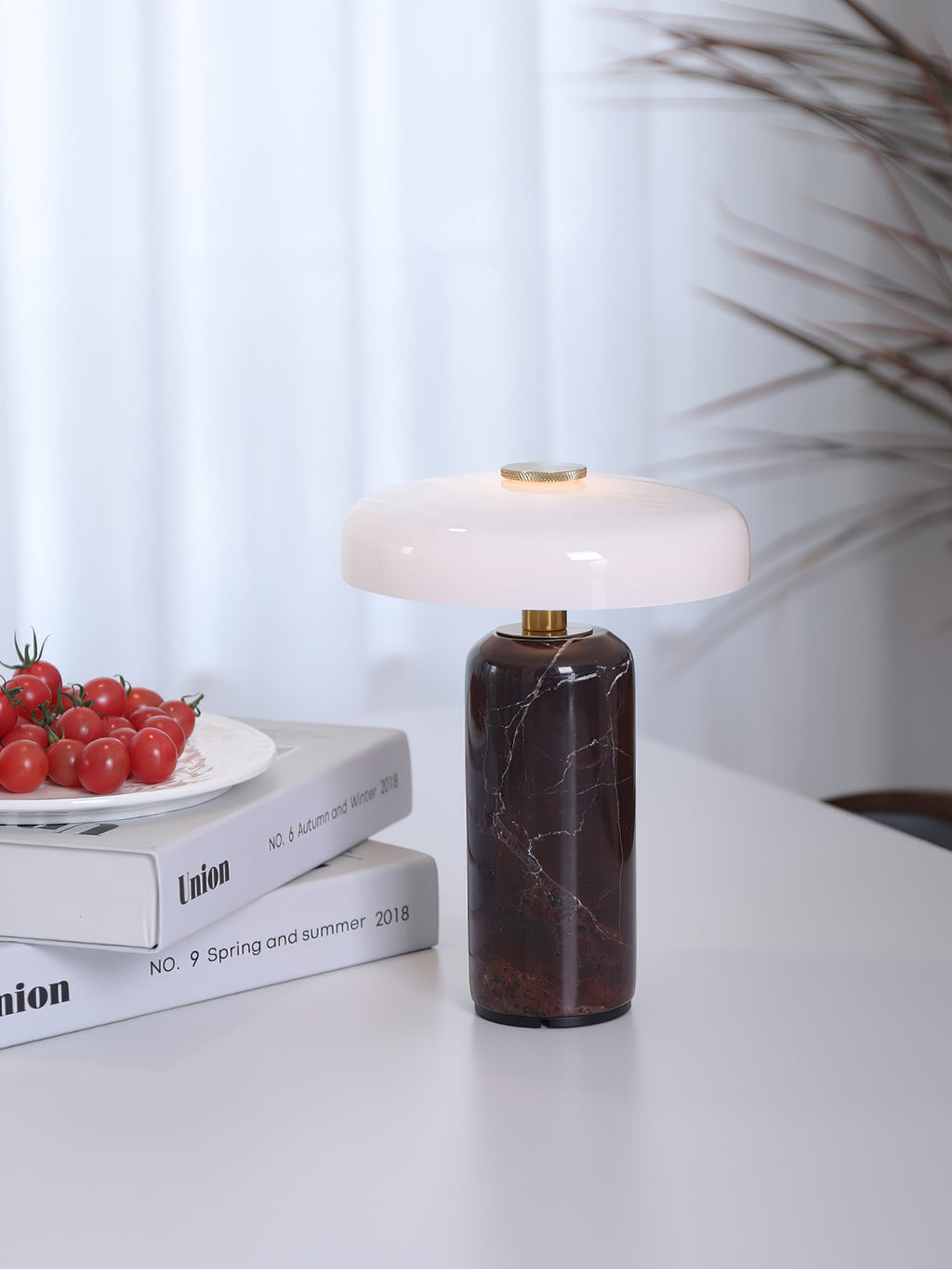 Modern Marble Base Table Lamps with LED Touch Control