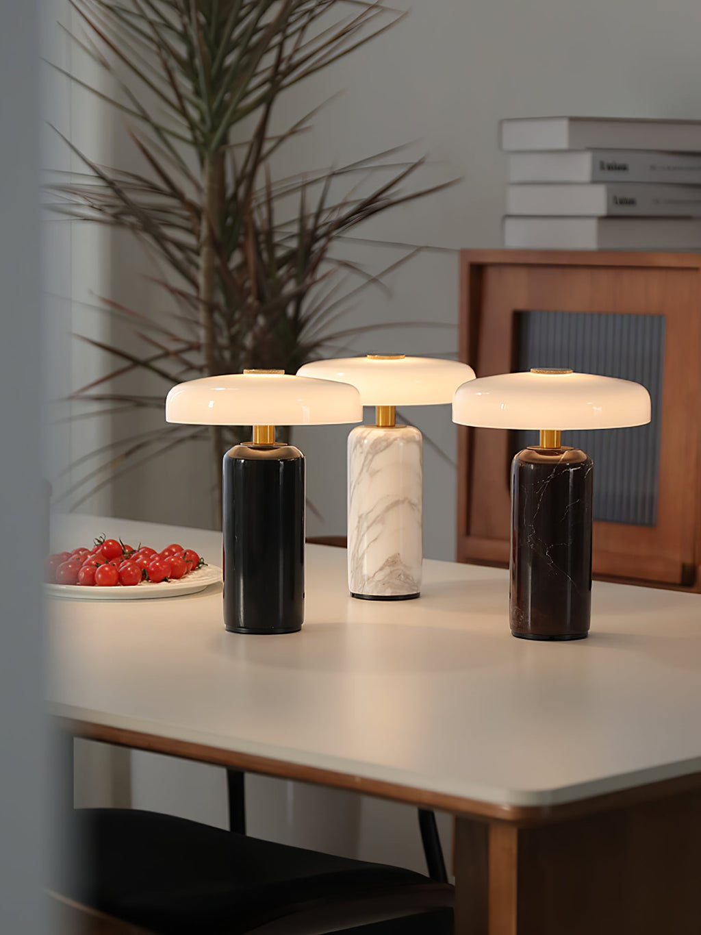 Modern Marble Base Table Lamps with LED Touch Control
