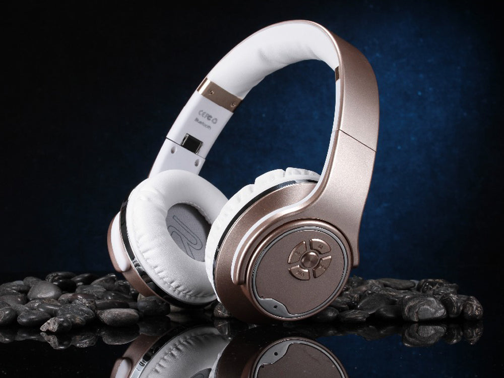 Wireless Bluetooth Headphones with Retractable Speaker