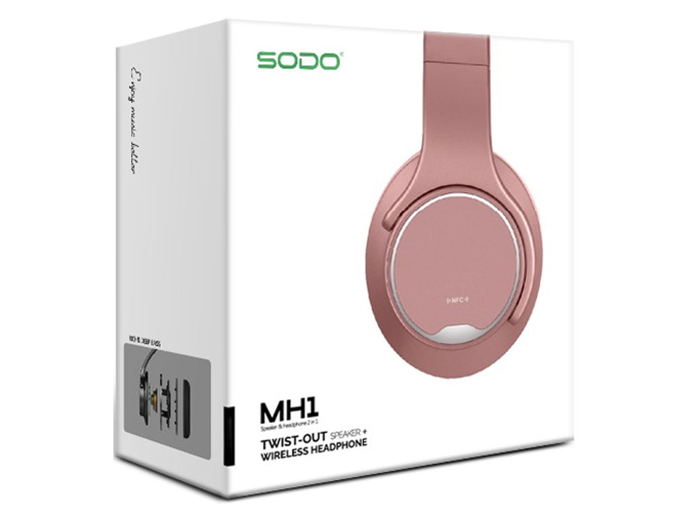 Wireless Bluetooth Headphones with Retractable Speaker