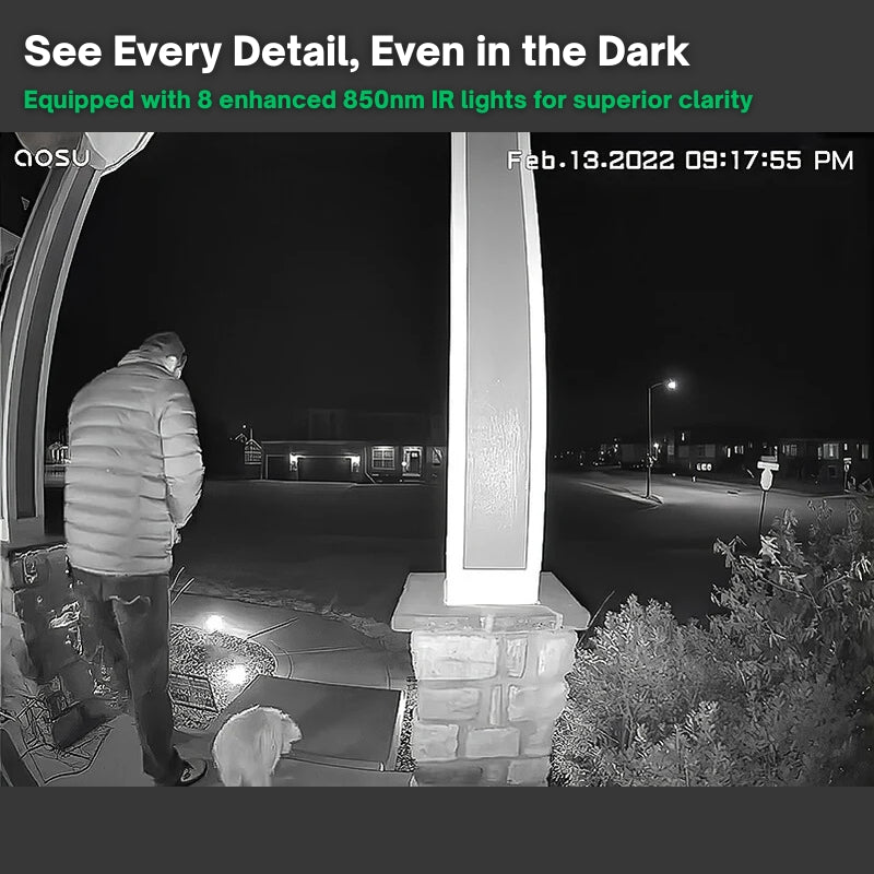 Wireless Video Doorbell Camera HD, Motion Alerts & Long Battery Life