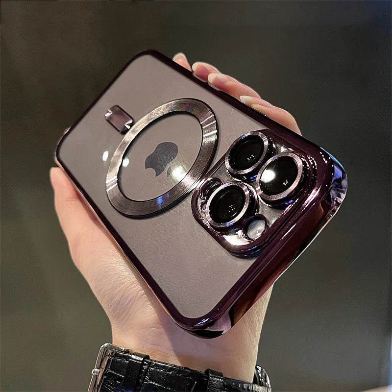Premium Magnetic Phonecase Glossy Gold Design