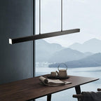Minimalist Linear LED Pendant Light Sleek Adjustable LED Ceiling Lighting