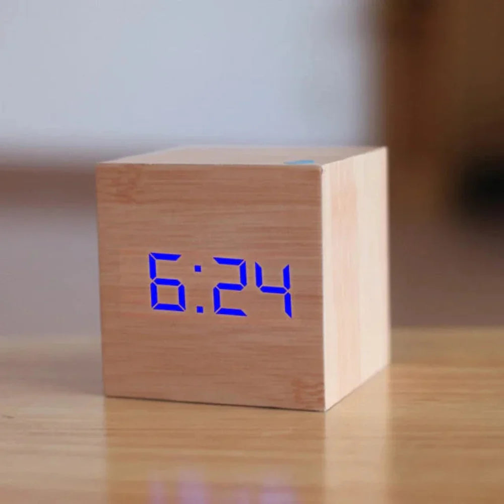Compact LED Alarm Clock Multi-Function Digital Time Display