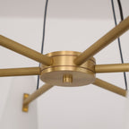Modern Chandelier Ceiling Light LED Pendant with Clear Glass Shades