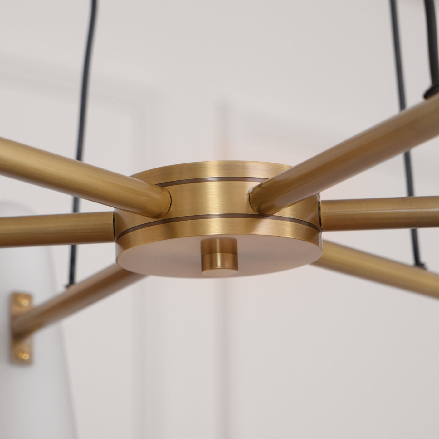 Modern Chandelier Ceiling Light LED Pendant with Clear Glass Shades