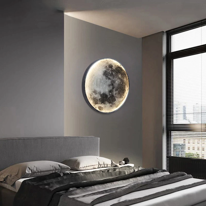 Moon Inspired Wall Light Ambient Lunar Glow for Home Décor