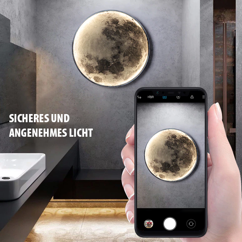 Moon Inspired Wall Light Ambient Lunar Glow for Home Décor