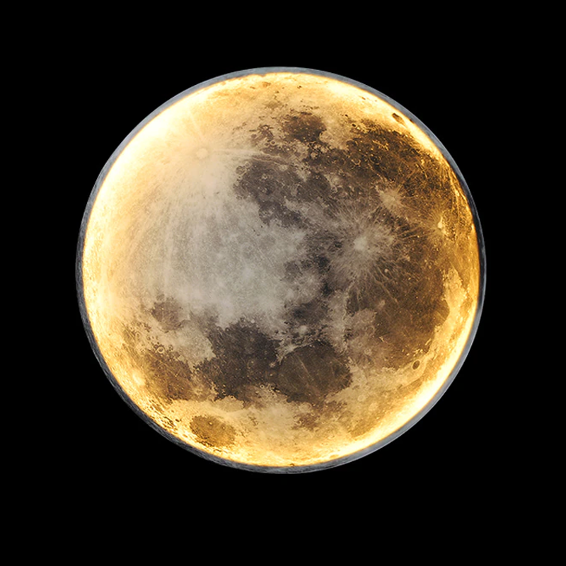 Moon Inspired Wall Light Ambient Lunar Glow for Home Décor