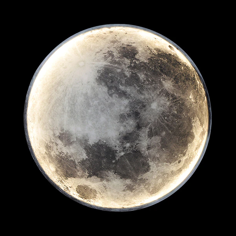 Moon Inspired Wall Light Ambient Lunar Glow for Home Décor