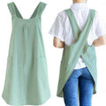 Cross‑Back Apron Dress Korean‑Inspired Minimalist Style
