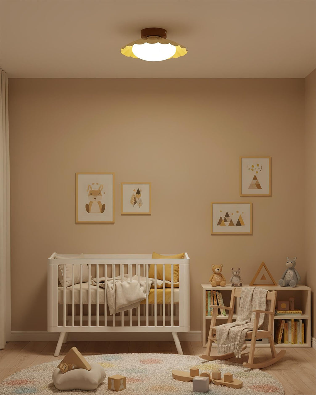 Scalloped Ceiling Lights for Modern Elegance