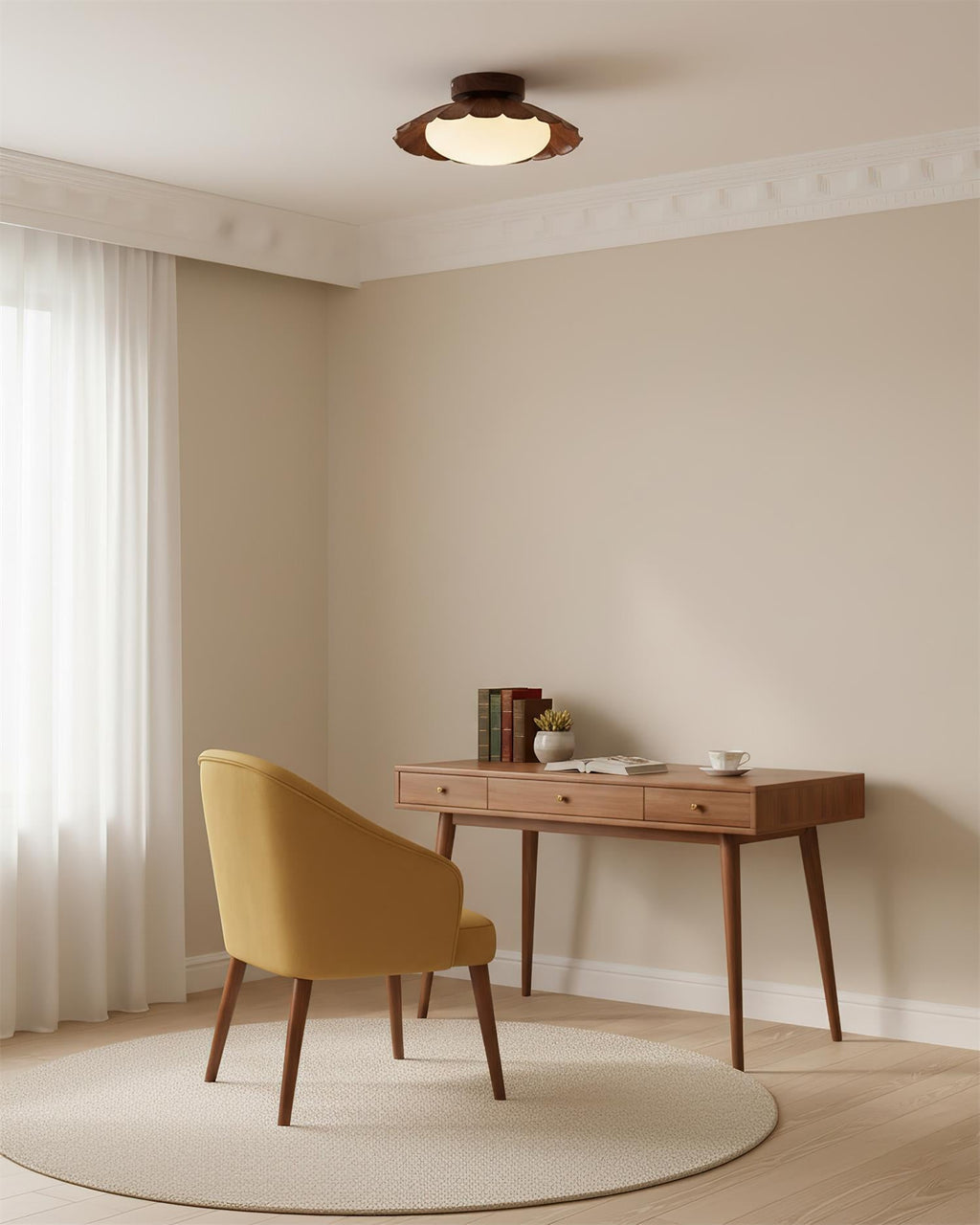Scalloped Ceiling Lights for Modern Elegance