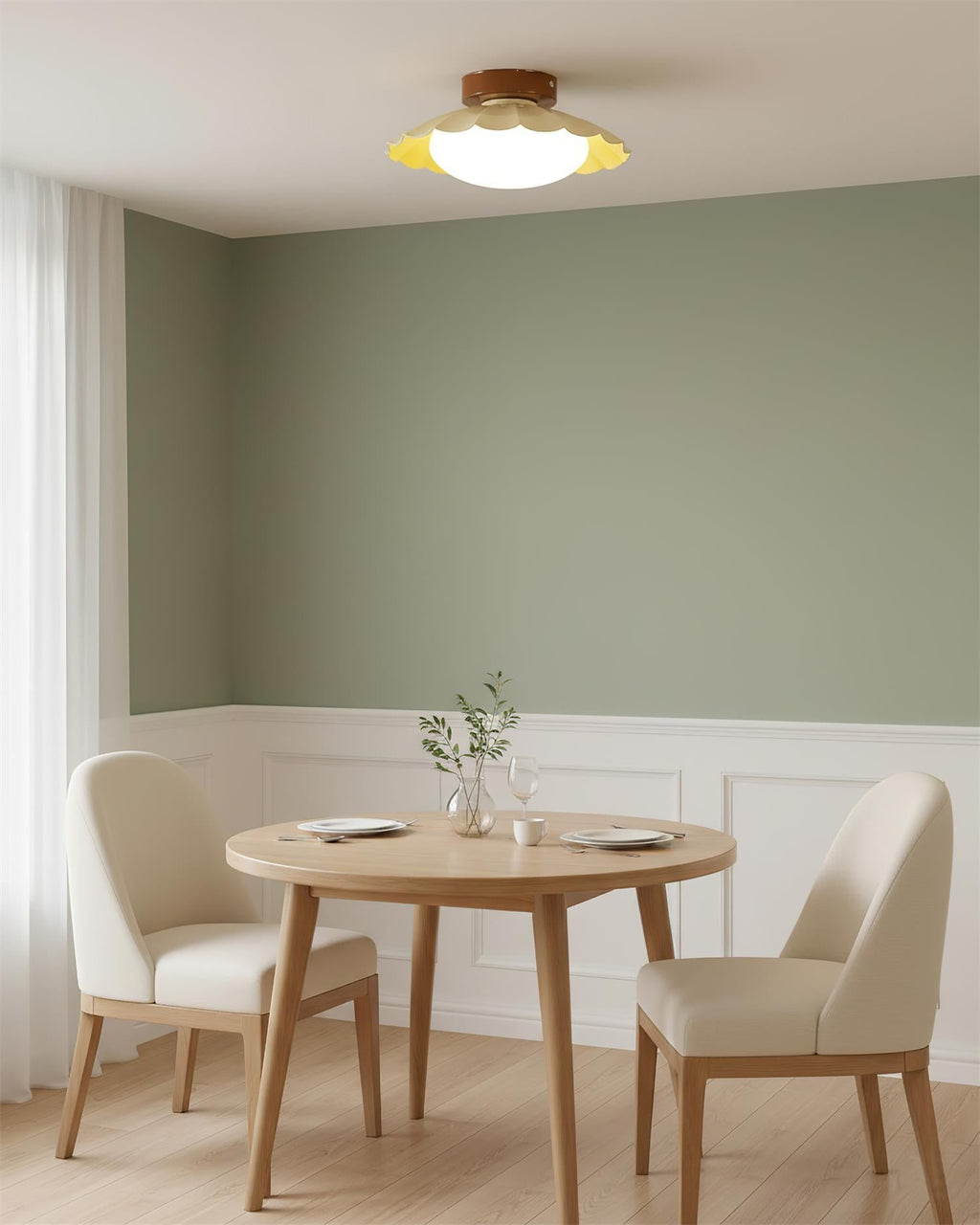 Scalloped Ceiling Lights for Modern Elegance