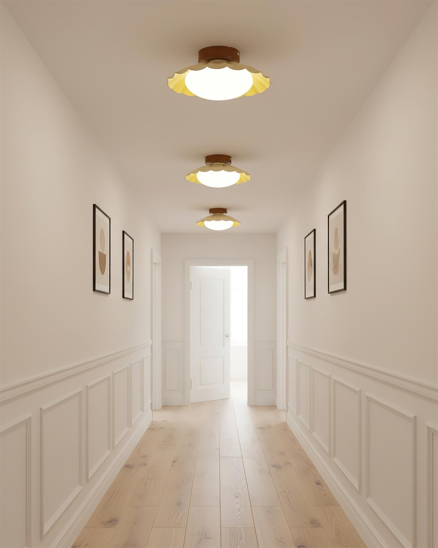 Scalloped Ceiling Lights for Modern Elegance