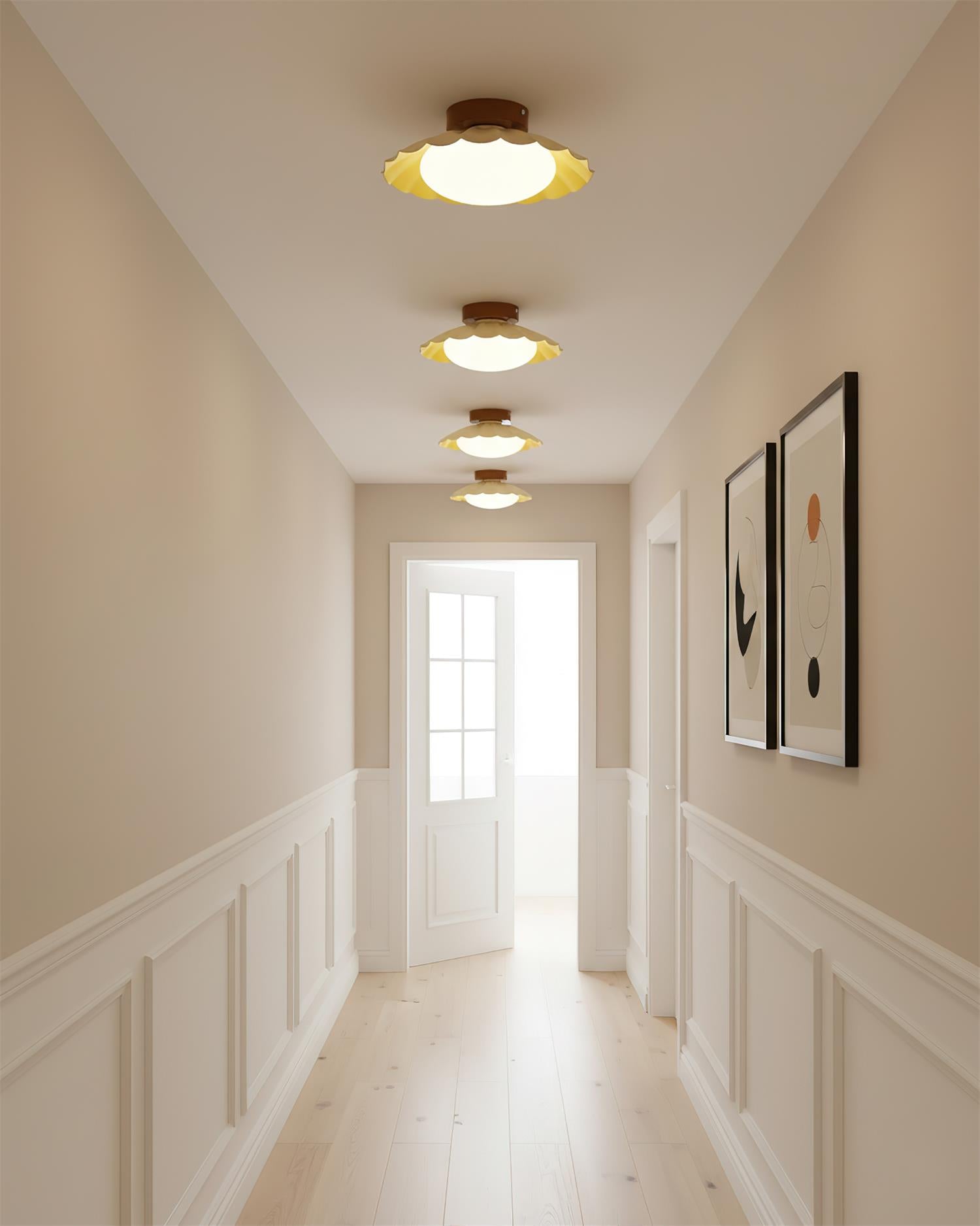 Scalloped Ceiling Lights for Modern Elegance