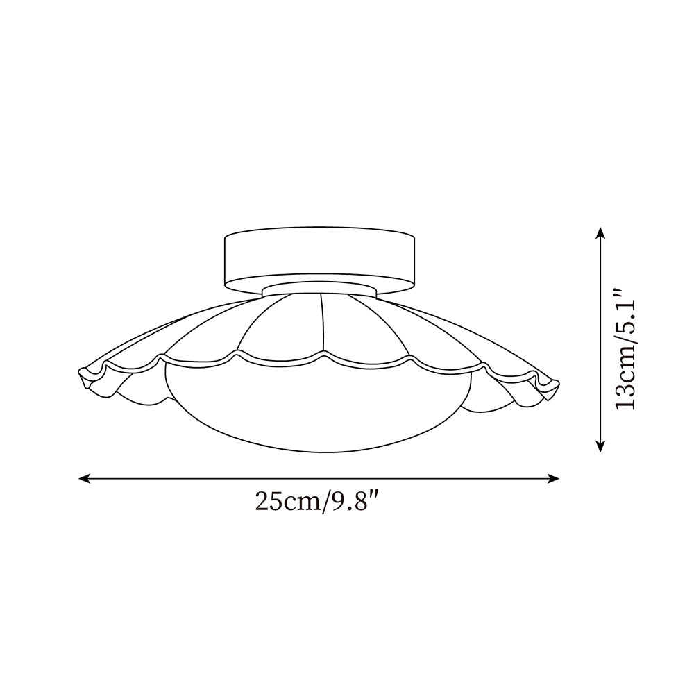 Scalloped Ceiling Lights for Modern Elegance