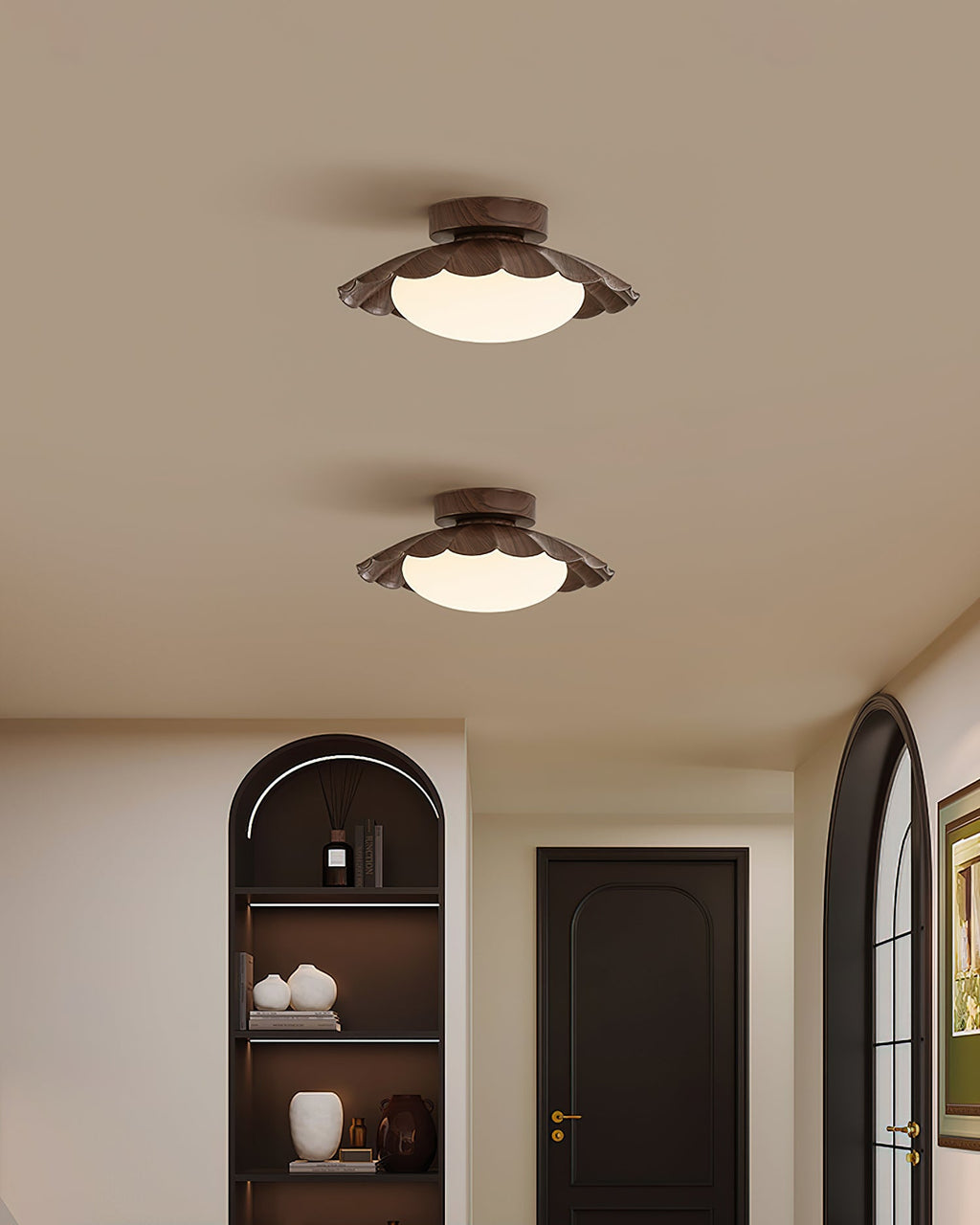 Scalloped Ceiling Lights for Modern Elegance