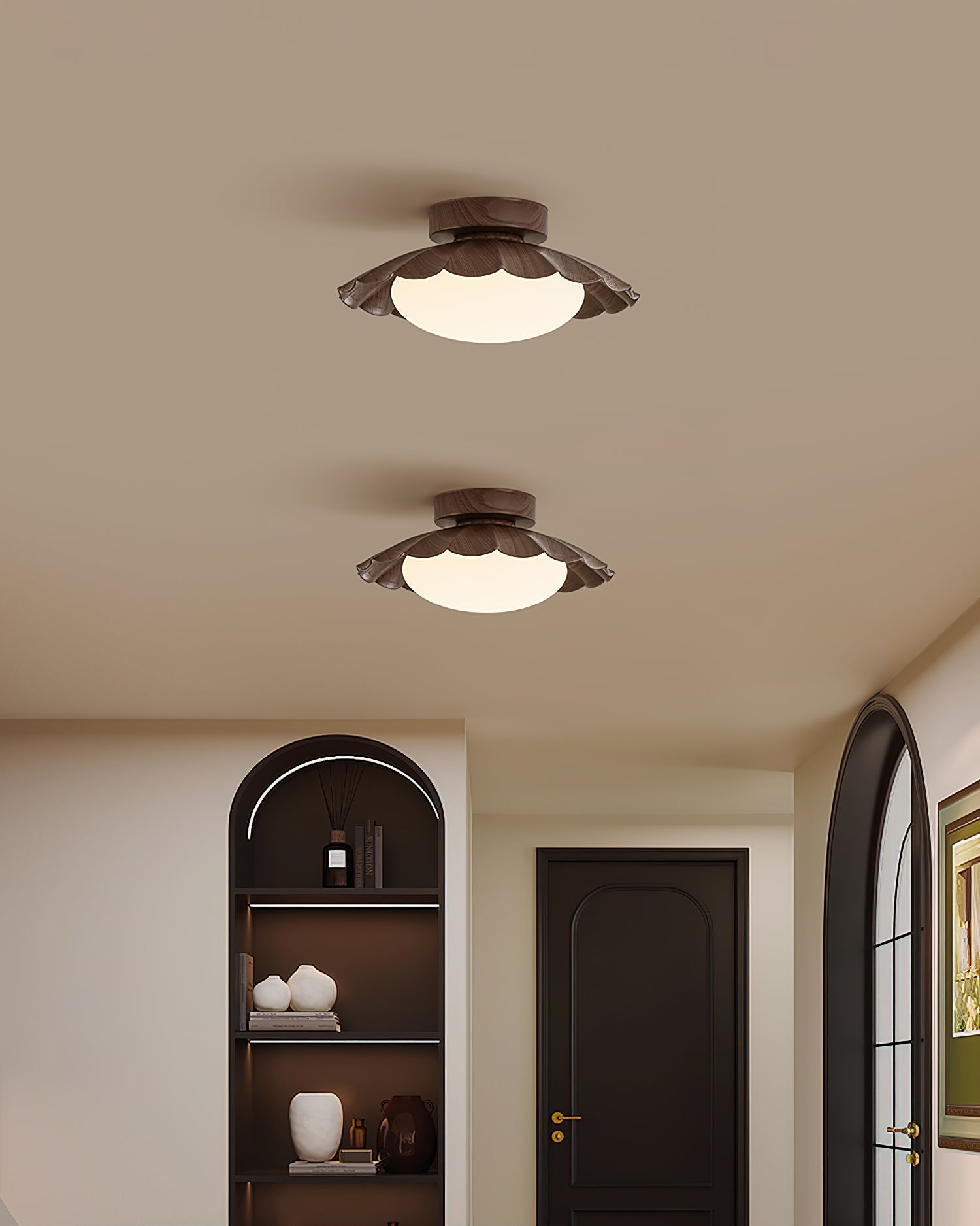 Scalloped Ceiling Lights for Modern Elegance